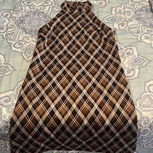 Bar III Autumn Plaid Dress